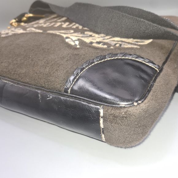 VTG Juicy Couture Brown Laptop Bag Y2K Towelling 90's Travel Work Office RARE - Picture 10 of 11